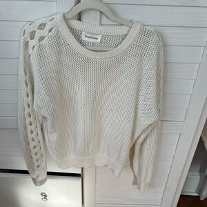 Women white sweater